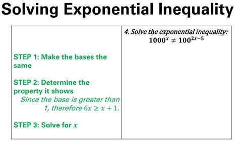 Solved Solving Exponential Equation 2 Solve The Exponential