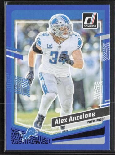 2023 Donruss 95 Alex Anzalone Press Proof Blue EBay