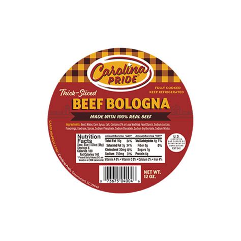 Carolina Pride Thick Beef Bologna