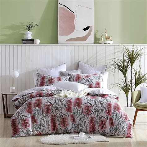 Merindah Red Quilt Cover Set By Logan And Mason Platinum Quilt Cover