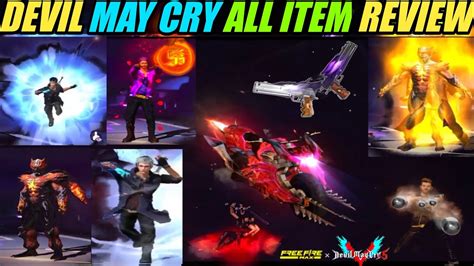 Free Fire X Devil May Cry Collaboration All Items Review Devil May