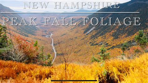 New Hampshire Peak Fall Foliage Youtube