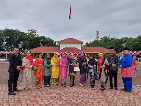 Upacara Pengibaran Bendera Merah Putih Pada Peringatan Hari Ulang Tahun Hut Ke 78 Kemerdekaan