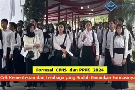 UPDATE Formasi CPNS Dan PPPK 2024 Cek Kementerian Dan Lembaga Yang