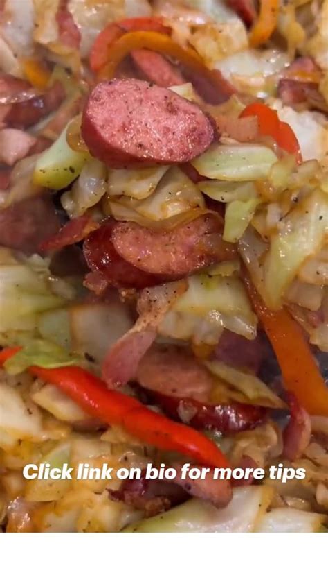 Fried Cabbage With Sausage And Peppers Artofit