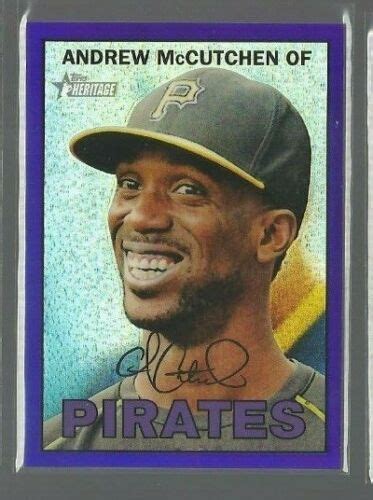 Topps Heritage Chrome Purple Refractors Thc Andrew Mccutchen