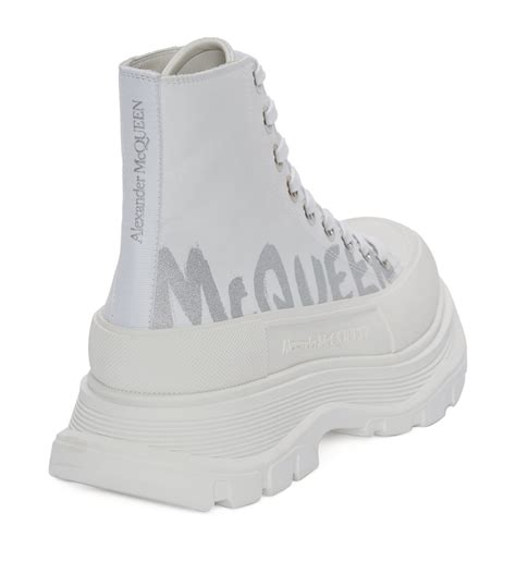 Alexander McQueen Tread Slick High-Top Platform Sneakers | Harrods RS