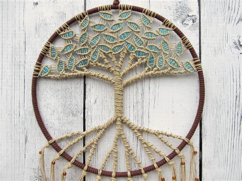 Macrame Tree Of Life Dream Catcher Wall Hanging