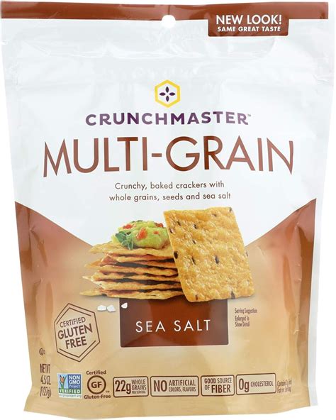 Crunchmaster Multigrain Cracker Sea Salt 127 G Pack Of 12 Amazon Ca