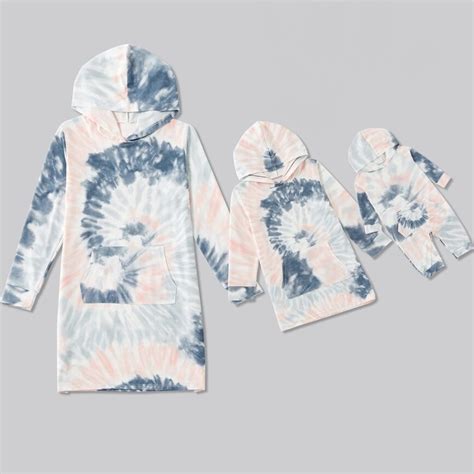 Robe sweat tie and dye assortie mère fille Tout Comme Maman