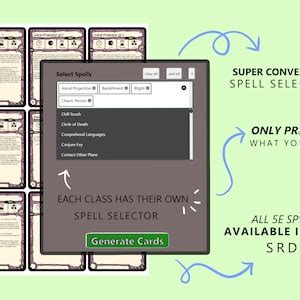 All Classes All 5e SRD Spells Mega Bundle - Etsy