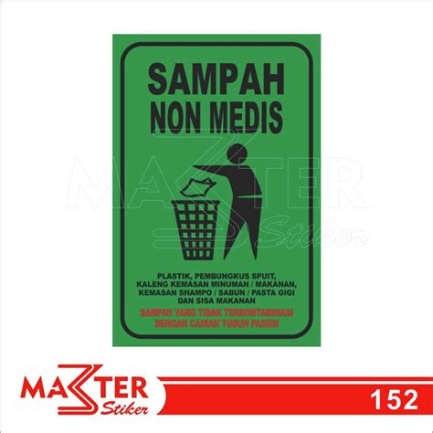 Jual 152 Stiker Sampah Infeksius Dan Non Infeksius Sampah Medis Dan