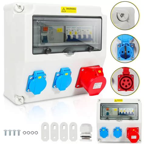 Baustromverteiler Stromverteiler Wandverteiler Sicherungen Steckdose