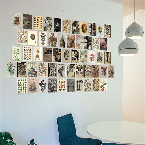 Vintage Wall Collage Kit Pack Of 54 Posters – Stickerly