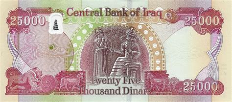 Iraq New Signature 25000 Dinar Note B356e Confirmed Banknotenews