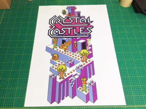 Crystal Castles Atari Large Arcade Poster 50 X 70cm Arcade Art Shop