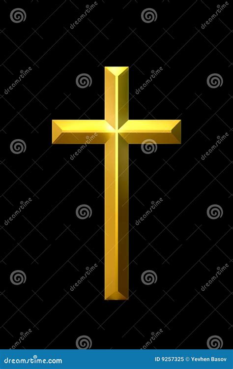 Christian Golden Cross Stock Illustration Illustration Of Jesus 9257325