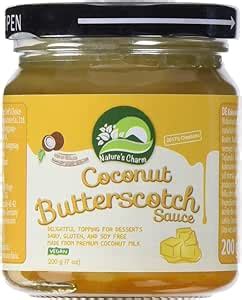 Nature S Charm Coconut Butterscotch Sauce G Amazon Co Uk Grocery