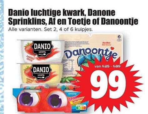 Danio Luchtige Kwark Danone Sprinklins Af En Toetje Of Danoontje