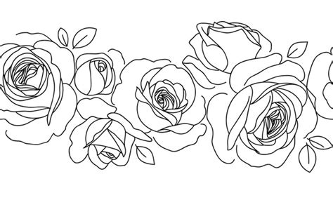 13,104 Border Roses Line Drawing Royalty-Free Images, Stock Photos ...