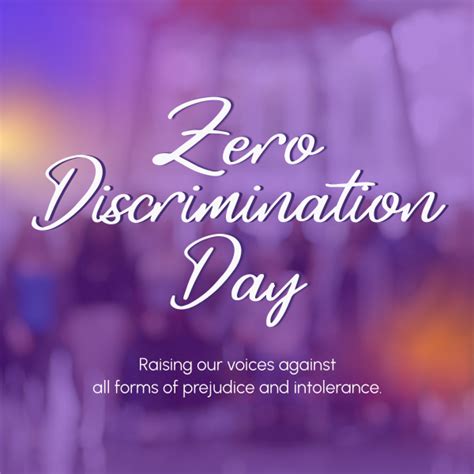 Zero Discrimination Day Linkedin Post Brandcrowd Linkedin Post Maker