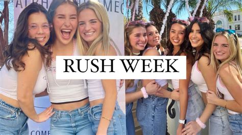 Rush Week Vlog I Joined A Sorority Youtube