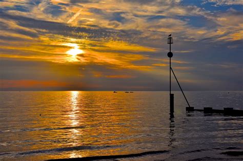 Hunstanton 2010 Sunset Over The Wash From Hunstanton Martin Pettitt