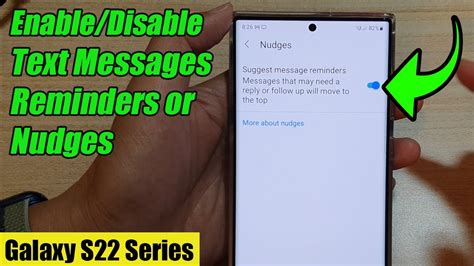 Galaxy S S Ultra How To Enable Disable Text Messages Reminders