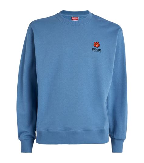 Mens Kenzo Blue Boke Flower Sweatshirt Harrods UK