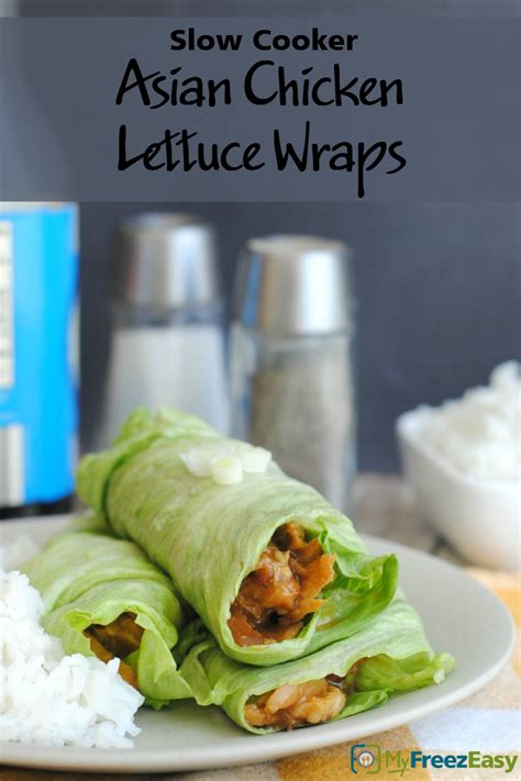 Slow Cooker Asian Chicken Lettuce Wraps Myfreezeasy