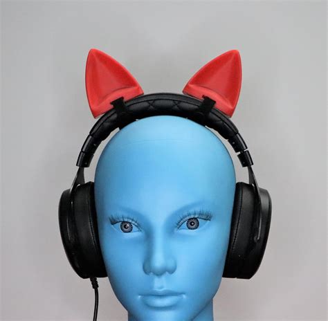 Cat Ears For Headphones Headset Neko Cosplay Twitch Etsy