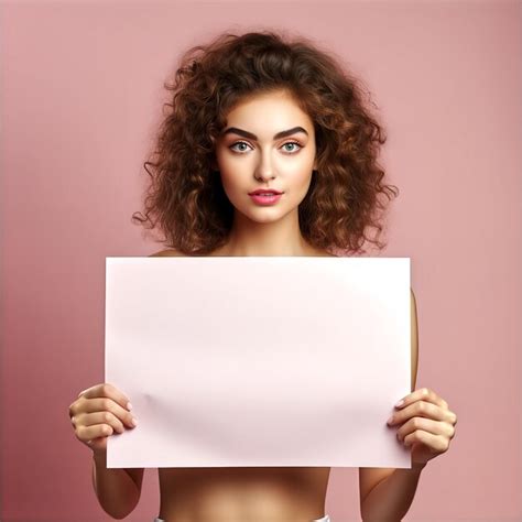 Naked Woman Holding Sign Pictures