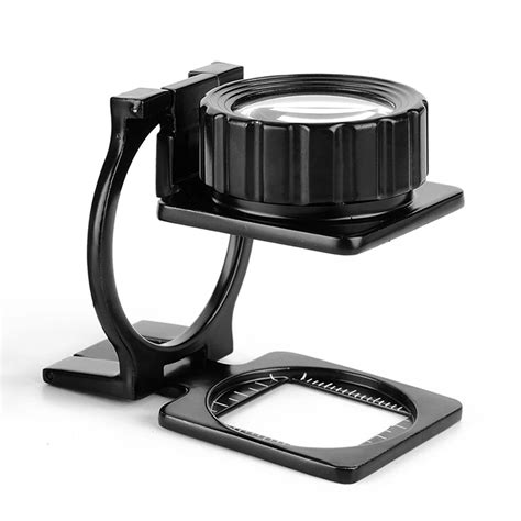 X Folding Desktop Magnifying Glass Lens Loupe Magnifier With Metal