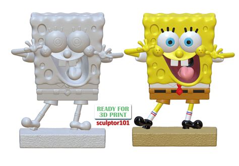 SpongeBob SquarePants - 3D Model by sculptor101