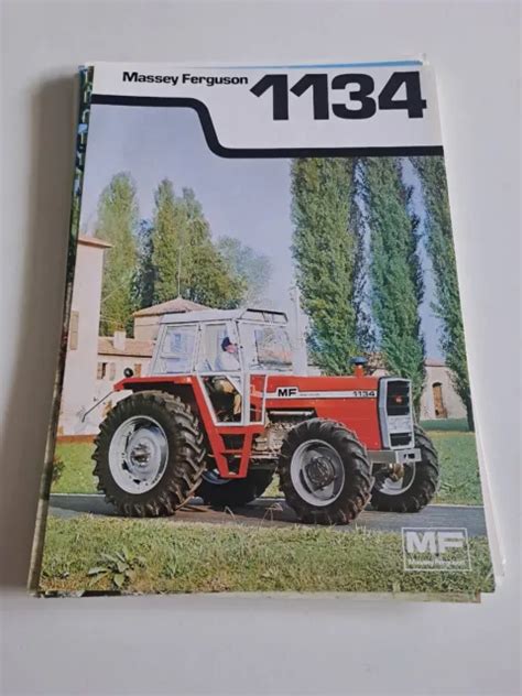 PROSPECTUS BROCHURE TRACTEUR Tractor Traktor Massey Ferguson 1134 EUR 3