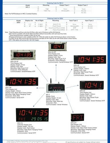 Red Stainless Steel WIRELESS CLOCK SYSTEM at Rs 13000/piece in Pune ...