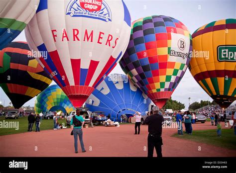 Hot Air Balloons At T He Yuma Balloon Festival In Yuma Arizona United