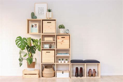 Cube De Rangement En Pin Massif Dinamic Simple