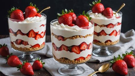 Pr Paration De Trifle Aux Fraises Recette Ultra Fra Che Pour Vos Invit S