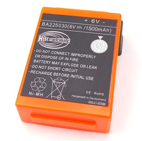 2x 1500mAh BA225030 6V Ni MH Battery PACK For HBC Pump Truck Remote