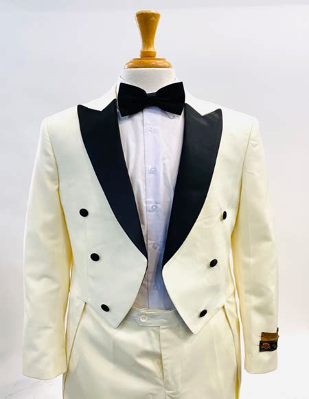 1920s Mens Fashion Tailcoat Tuxedo Morning Suit Tux Color Wool Fabric