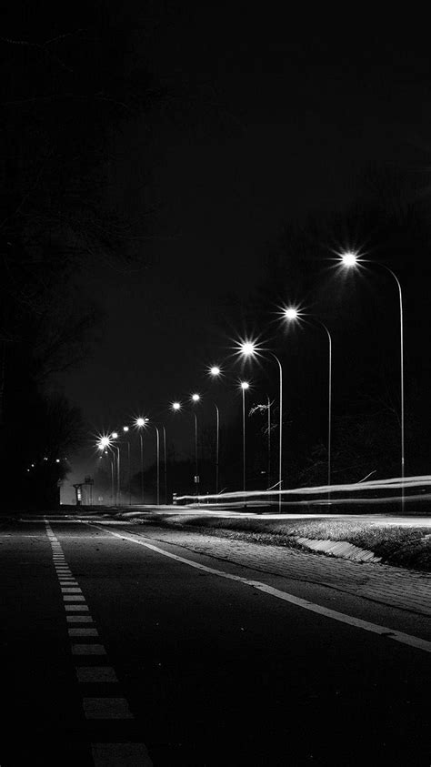 Street Light Black Background