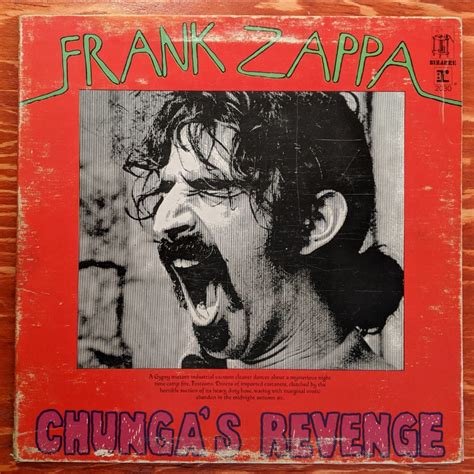 Frank Zappa Chunga S Revenge Russell Red Records New And Quality