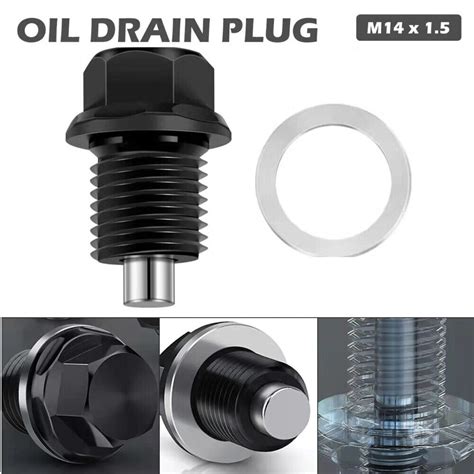 M X Car Magnetic Engine Oil Drain Plug Screws Bolt Sump Nut Kit