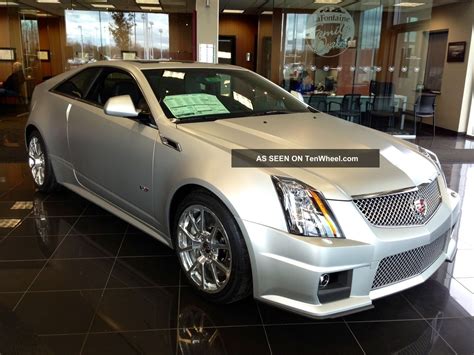 2013 Cadillac Cts V Coupe 2 Door 6 2l Limited Edition Silver Frost