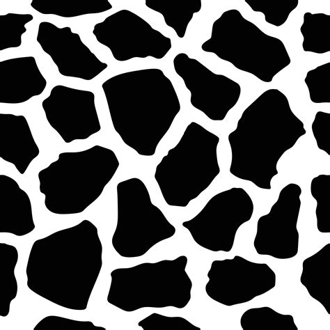 Vector black giraffe print pattern animal Seamless. Giraffe skin ...