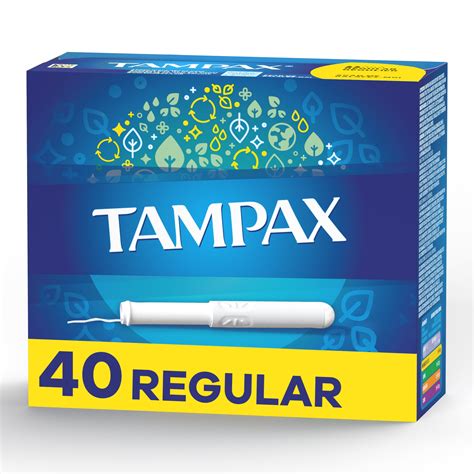 Tampax Cardboard Tampons Regular Absorbency Anti Slip Grip Leakguard