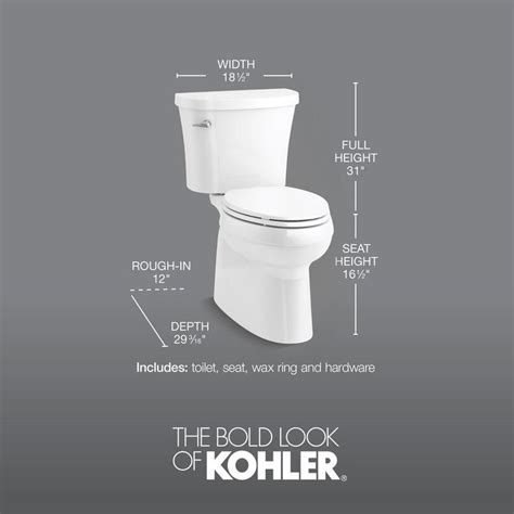 Kohler Gleam In Rough In Piece Gpf Single Flush Elongated