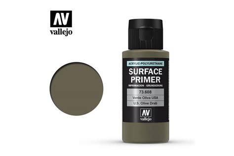 Vallejo Primer Us Olive Drab Vallejo Acr Pol Ml