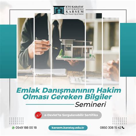 Emlak Dan Man N N Hakim Olmas Gereken Bilgiler Semineri